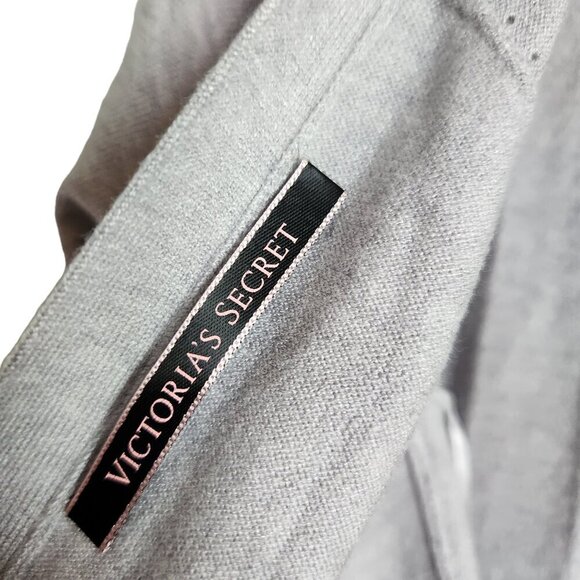 Victoria's Secret Sweater Medium Gray Grey Women's Twist Back Top Open Back - Picture 7 of 10